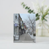 Winterkarte in der Bloor Street West, Toronto Postkarte (Stehend Vorderseite)