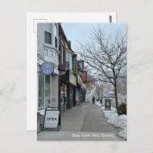 Winterkarte in der Bloor Street West, Toronto Postkarte (Vorne/Hinten)