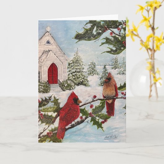 Winterkarte Karte (Gelbe Blume)