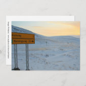 Winterkarte Norwegen (Vorne/Hinten)