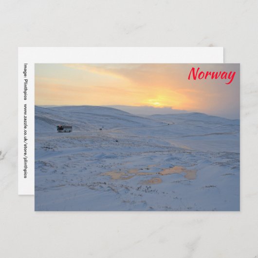 Winterkarte Norwegen (Vorne/Hinten)