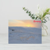 Winterkarte Norwegen (Stehend Vorderseite)