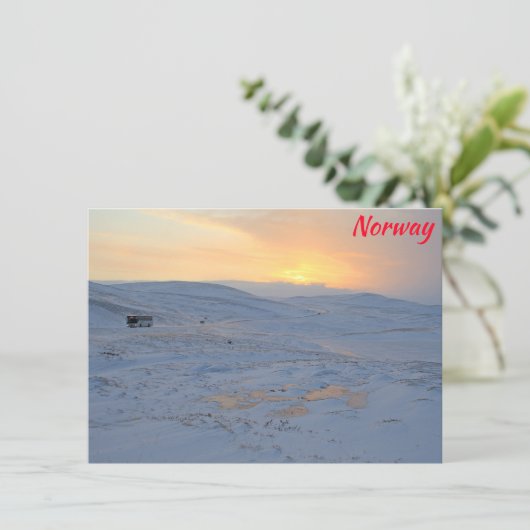 Winterkarte Norwegen (Stehend Vorderseite)