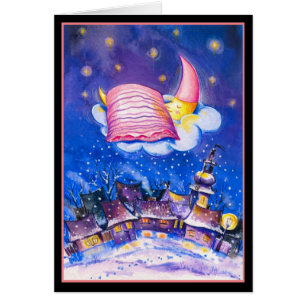 Winterkarte "Schlafmond"