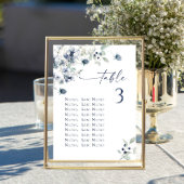 Winterkarten für Hochzeiten Tischnummer