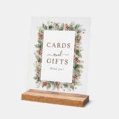 Winterkarten und Geschenke Acrylschild (Winkel)