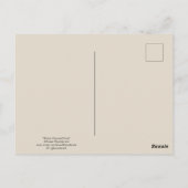 Winterkarussellpferd Zeichnend Postkarte (Rückseite)