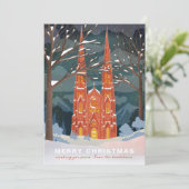 Winterkathedral Illustriert Weihnachten (Stehend Vorderseite)