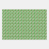 Winterkatzen Geschenkpapier Flachblatt-Set mit 3 Set (Vorderseite 3)