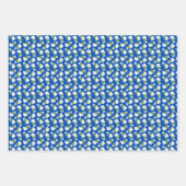 Winterkatzen Geschenkpapier Flachblatt-Set mit 3 Set (Vorderseite)