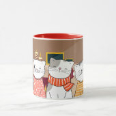 Winterkatzen Tasse (Zentrum)