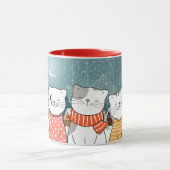 Winterkatzen Tasse (Zentrum)