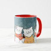 Winterkatzen Tasse (VorderseiteRechts)