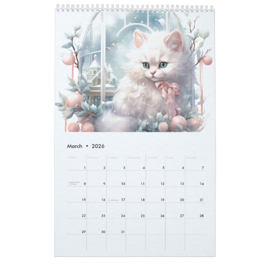 Winterkatzen unter Windows Kalender (Mär 2026)