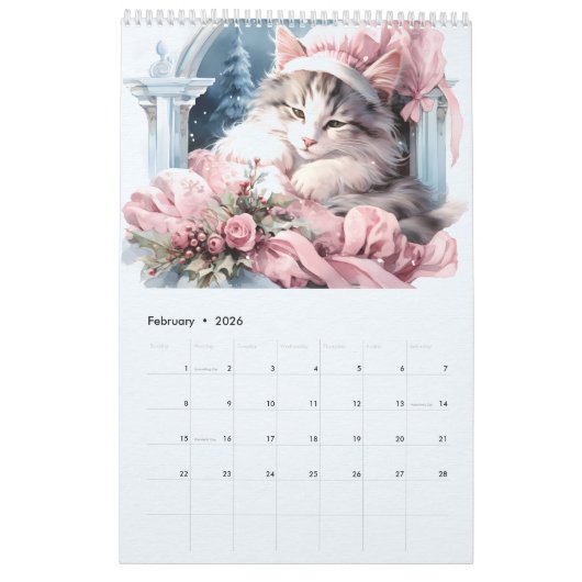 Winterkatzen unter Windows Kalender (Feb 2026)
