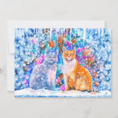 Winterkatzen Weihnachten (Vorderseite)