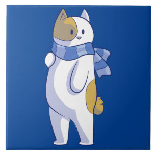 Winterkatzenfliese Fliese