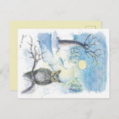 Winterkauz nach Karte (Vorne/Hinten)