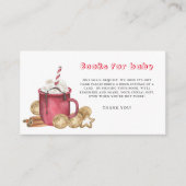 Winterkekse und Kakaobücher für die Kinderkarte Begleitkarte (Vorderseite)