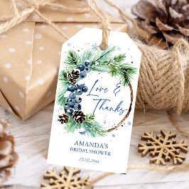 Winterkiefer für Brautparty Geschenkanhänger