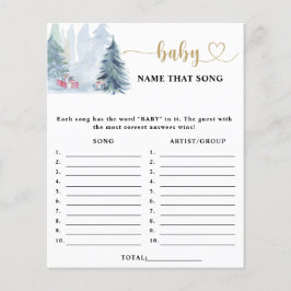 Winterkiefer Name dieses Lied Baby Dusche Spiel