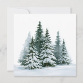 Winterkiefern Feiertagskarte