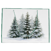 Winterkiefern Große Geschenktüte (Rückseite)