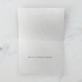 Winterkiefern im Fenster Karte (Innenseite)