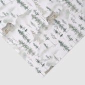 Winterkiefern mit Wasserfarbe Seidenpapier (Ausschnitt)