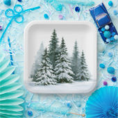 Winterkiefern Pappteller (Party)