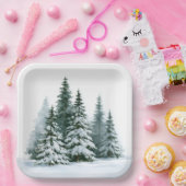 Winterkiefern Pappteller (Party)