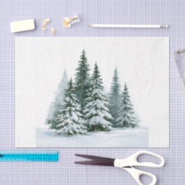 Winterkiefern Seidenpapier