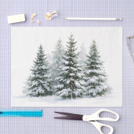Winterkiefern Seidenpapier (Handwerk)