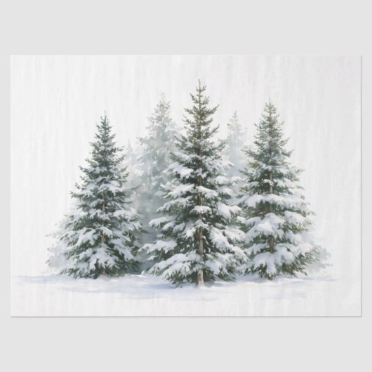 Winterkiefern Seidenpapier (Vorderseite)