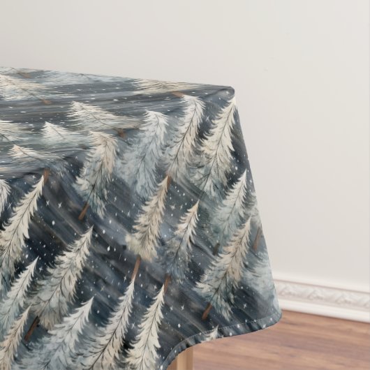 Winterkiefern und festliche Stimmung Tischdecke (Beispiel)