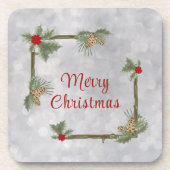 Winterkiefern und holzharter Untersetzer (Vorderseite)