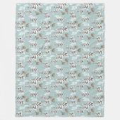 Winterkiefern und Niedliches Hirsch Fleecedecke (Vorderseite)