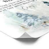 Winterkiefern wie Kakao-Bar Poster (Ecke)