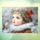 Winterkind Fensteraufkleber (Blatt 3)