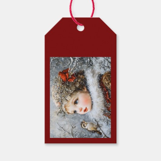 Winterkind Geschenkanhänger (Vorderseite)