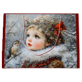 Winterkind Große Geschenktüte (Vorderseite)