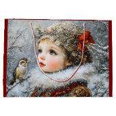 Winterkind Große Geschenktüte (Rückseite)