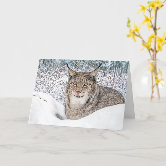 "Winterkind" Gruß Karte (Gelbe Blume)