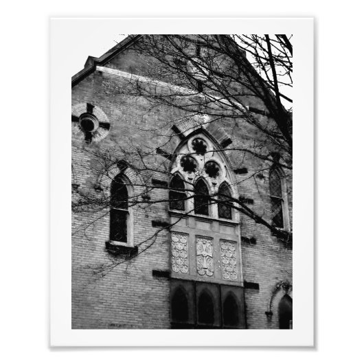 Winterkirche Fotodruck (Vorne)