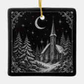 Winterkirche Himmelsjul Keramikornament (Vorderseite)