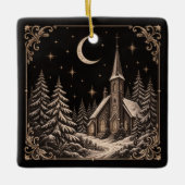 Winterkirche Himmelsjul Keramikornament (Vorderseite)