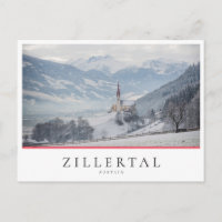 Winterkirche in Zillertal in Österreich