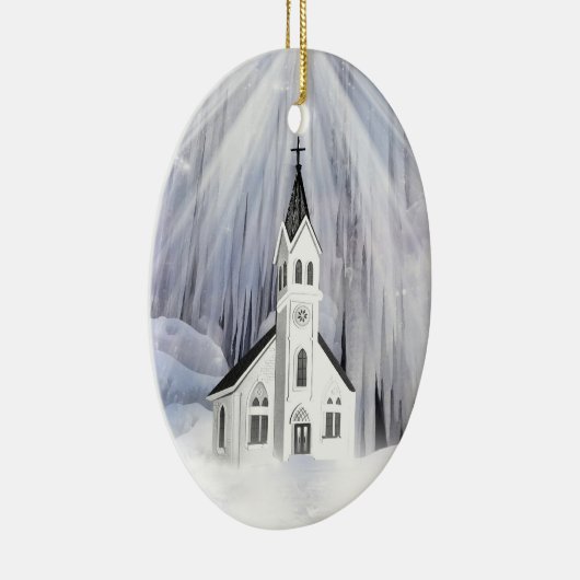 Winterkirche Keramik Ornament (Rechts)