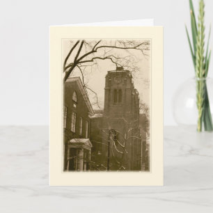 'Winterkirche (NYC)' Urlaubskarte - Segnungen Feiertagskarte