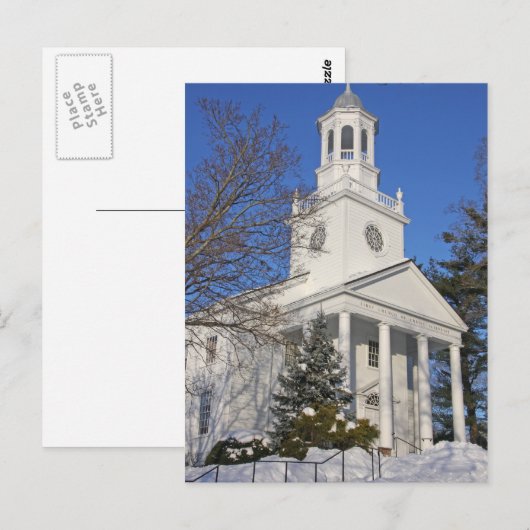 Winterkirche Postkarte (Vorne/Hinten)